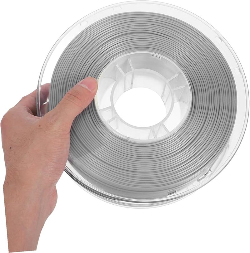Silver Metallic PLA Filament Flexible Wear Resistant Smooth Non Clogging 3D Printer Material - Image 3