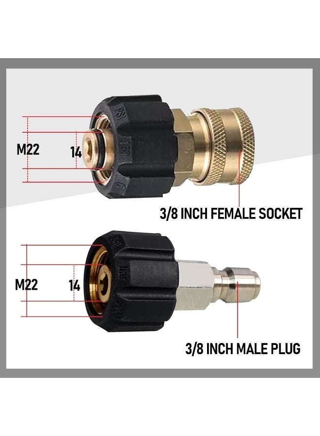 Hourleey 50Ft Pressure Washer Hose With 3/8 Inch Quick Connect, Kink Resistant High Tensile Wire Power Washer Hose, 4000 Psi, Gray  - Image 3