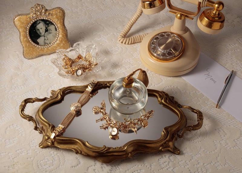 Anne Klein Women's Premium Crystal Accented Gold-Tone Charm Bracelet Watch, 10/7604CHRM - Image 3