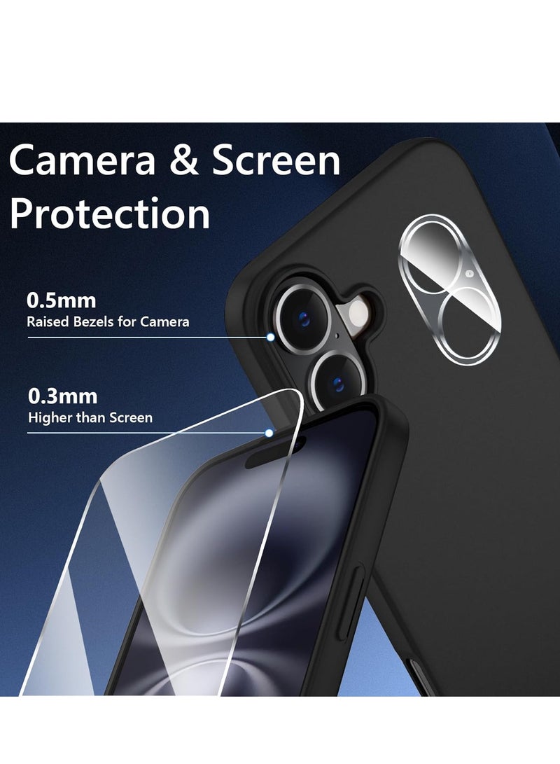 Ultra-Thin Matte Case for iPhone 16 - Soft Touch, Anti-Scratch, Shockproof with Camera & Screen Protectors - Image 3