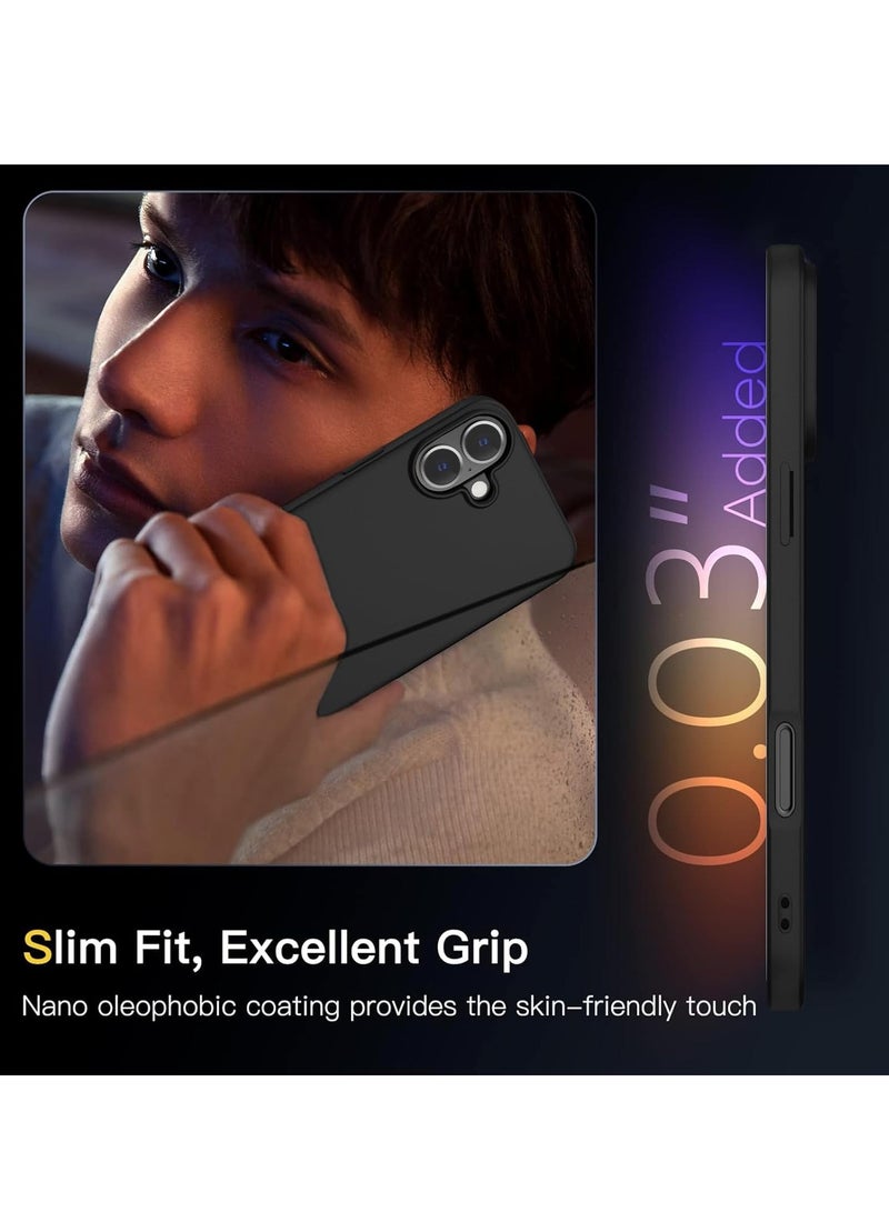 Ultra-Thin Matte Case for iPhone 16 - Soft Touch, Anti-Scratch, Shockproof with Camera & Screen Protectors - Image 5