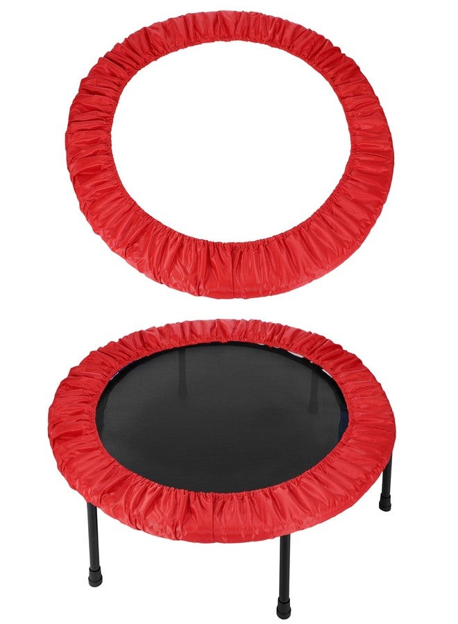 YELARXI Trampolines Spring Cover, Round Small Trampolines Replacement Cover, 6 Holes Safety Pad Replacement - Fitting for (Men/Women/Indoor/Home/Fitness) 36 Inch & Oxford Cloth & Red - Image 1