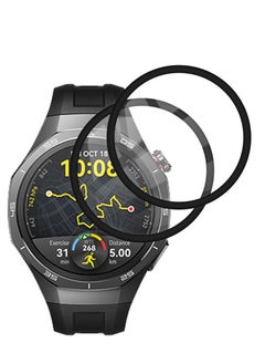 Watch Screen Protector for HUAWEI WATCH GT 5 Pro 46mm, [2 Pack] [3D Full Coverage] [5H Hardness] [Case Friendly] [Ultra-Clear] [Anti-scratch], for HUAWEI WATCH GT 5 Pro 46mm Protector Film 