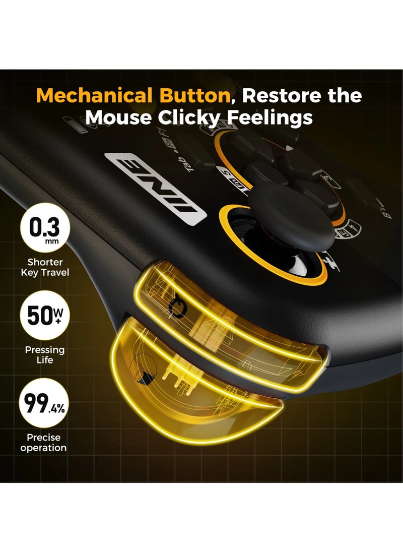 Mouse Pad Controller, 2.4G Wired Gaming Touchpad With Gyro, Keyboard And Mouse Game Controller With Trackpad Function, Lightweight Portable Gamepad For Pc, Steam Deck, PS4, PS5, (Black) - Image 2