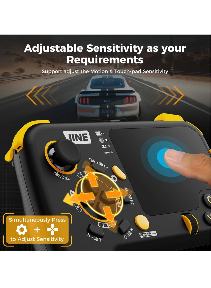 Mouse Pad Controller, 2.4G Wired Gaming Touchpad With Gyro, Keyboard And Mouse Game Controller With Trackpad Function, Lightweight Portable Gamepad For Pc, Steam Deck, PS4, PS5, (Black) - Image 4