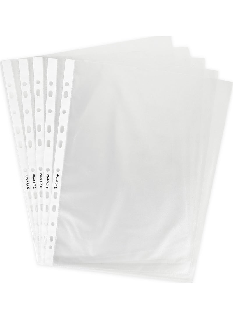 Esselte Bag File A4 11 Holes (100 Pieces) Frosted 479915  - Image 2