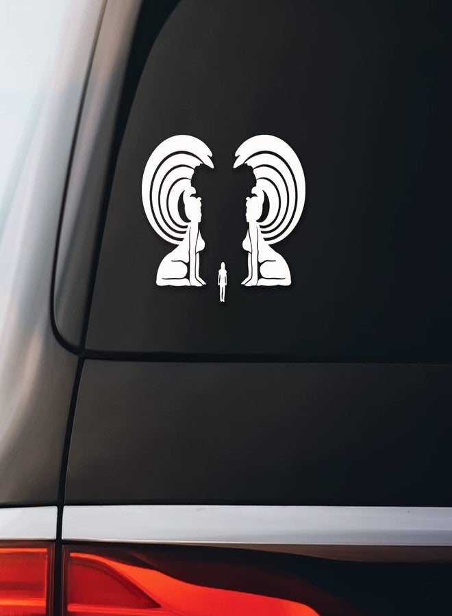 Bargain Max Decals ملصق دكالي لدفتر سيفنغز من القصة التي لا تنتهي 5.5"x4" (أبيض) - Image 1