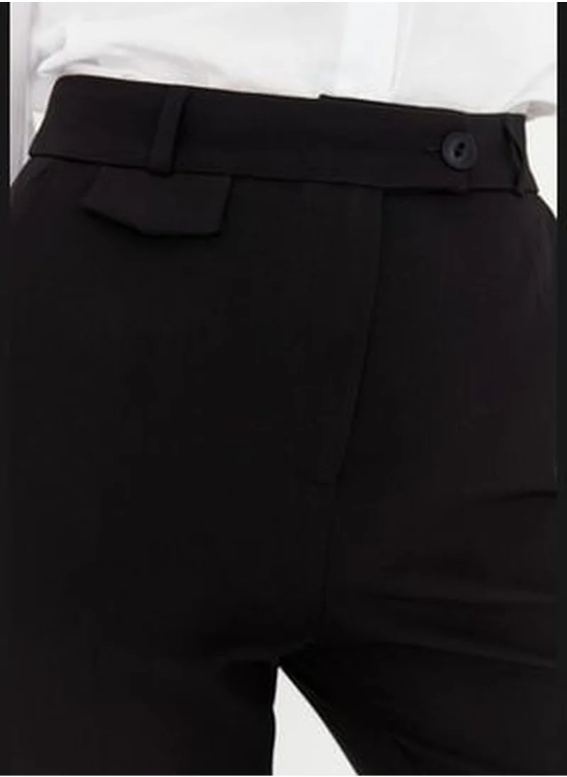 trendyol Black High Waist Wide Leg Pants