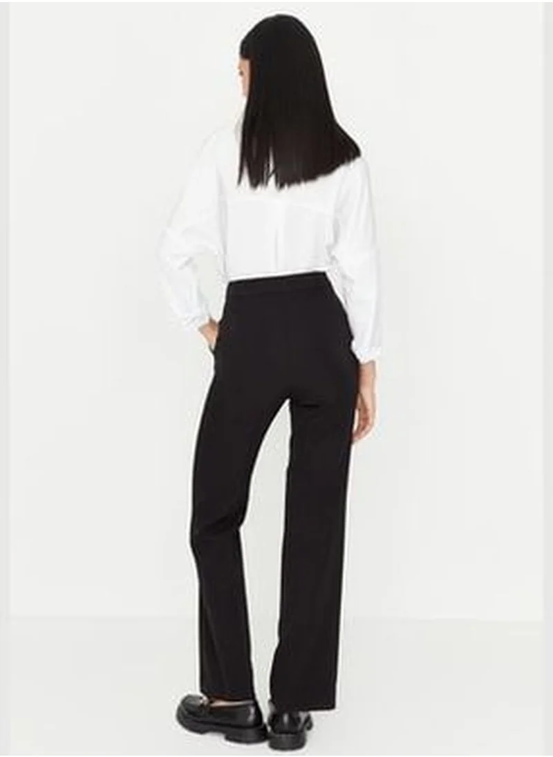 trendyol Black High Waist Wide Leg Pants