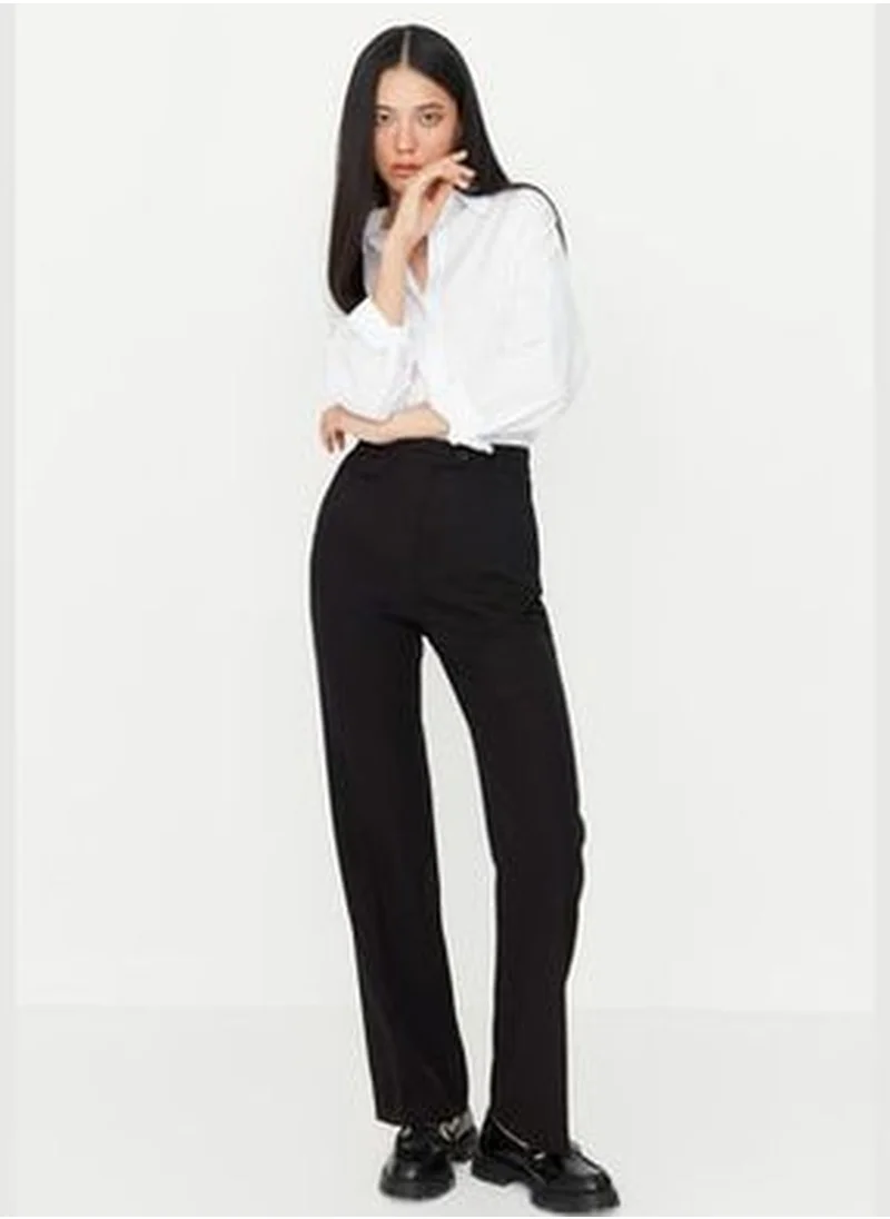 trendyol Black High Waist Wide Leg Pants