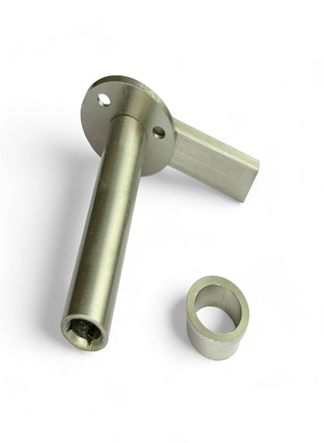 Moksh Plus Brass Panel Lock 2.1/2 Inch (63.50mm)/Sliding Lock/Allen Key Lock/Cylinder Door Lock/L-Key Lock S.S. Finish with S.S. Molding Key Use for Window and Cupboard Sliding Door (Pack of 1 Pcs.) - Image 4
