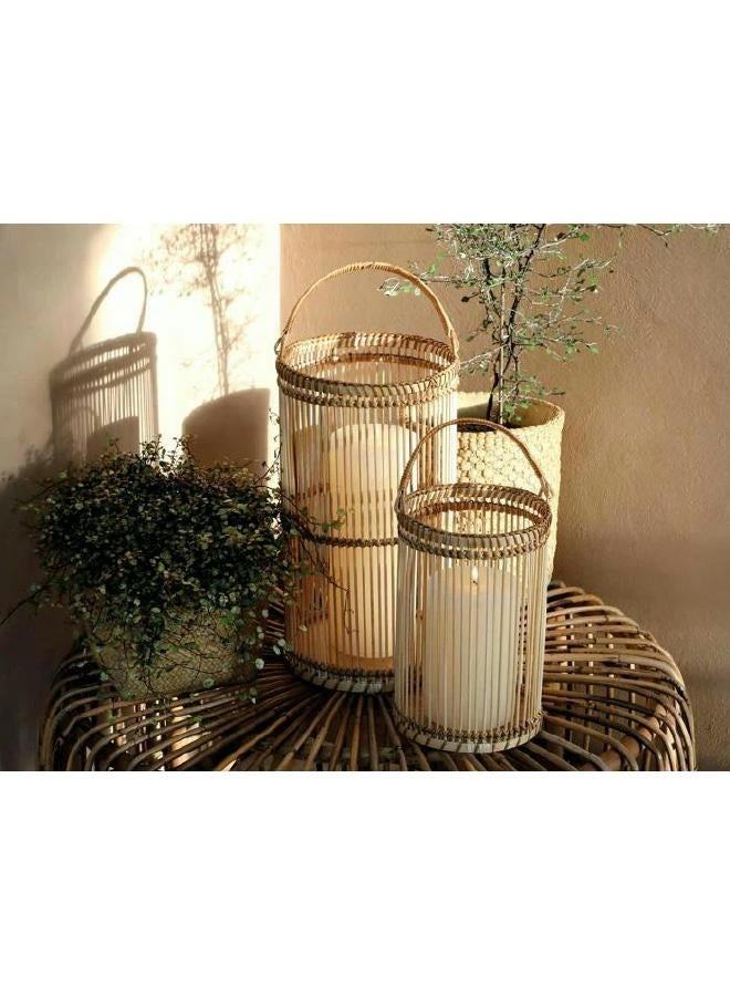 لوفت الخيزران، فانوس، مجموعة من 2، طبيعي-189205 - Image 4