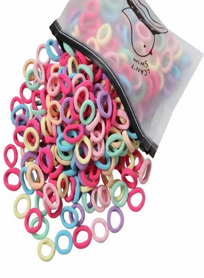 EvoNest Soft Mini Hair Rubber Bands for Kids Girls, Multicolor, 100 Pieces, 2 Years and Above - Image 1