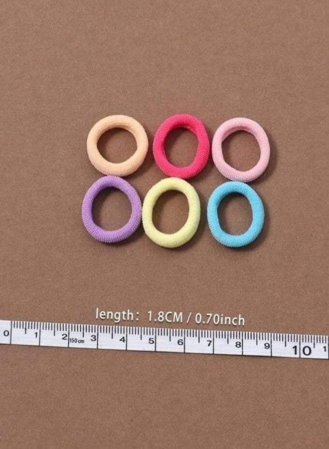 EvoNest Soft Mini Hair Rubber Bands for Kids Girls, Multicolor, 100 Pieces, 2 Years and Above - Image 5