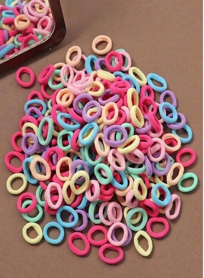 EvoNest Soft Mini Hair Rubber Bands for Kids Girls, Multicolor, 100 Pieces, 2 Years and Above - Image 3