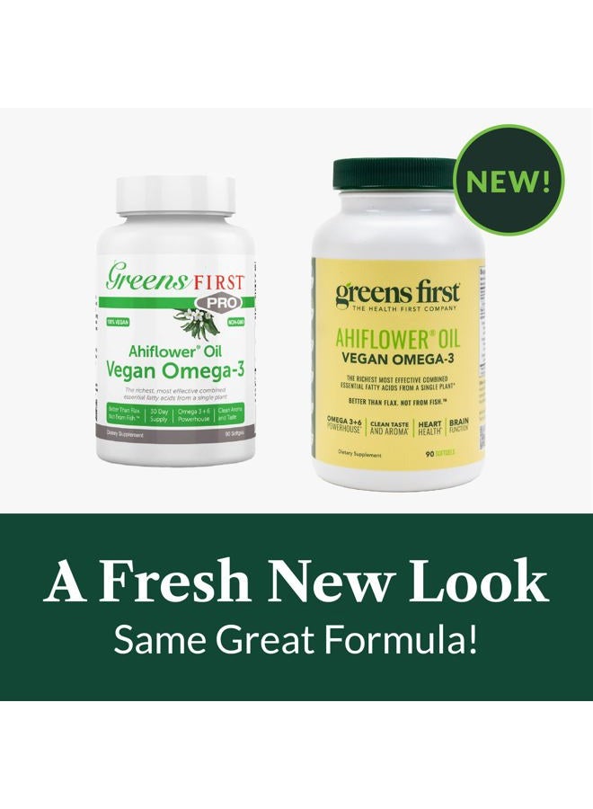 Greens First PRO Ahiflower Oil Vegan Omega-3, 30 Day Supply – 2250 mg – Omega 3 + 6 + 9 Powerhouse – Contains Omega-3 Stearidonic Acid SDA – Gamma Linolenic Acid GLA – No Soy or Corn Oil – Non-GMO - Image 5