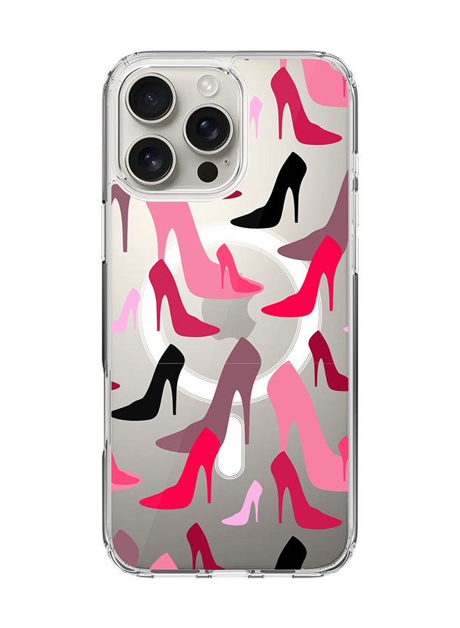 Stylizedd For iPhone 16 Pro Max Case [Compatible with MagSafe] Slim Magnetic cover Clear Phone Case - Hot Heels - Image 1