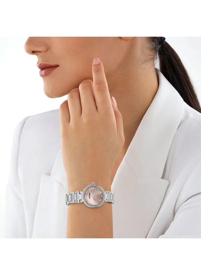 Hanowa Melide Rose Mother-of-pearl Dial Silver Stainless Steel Analog Watch for Women 31mm