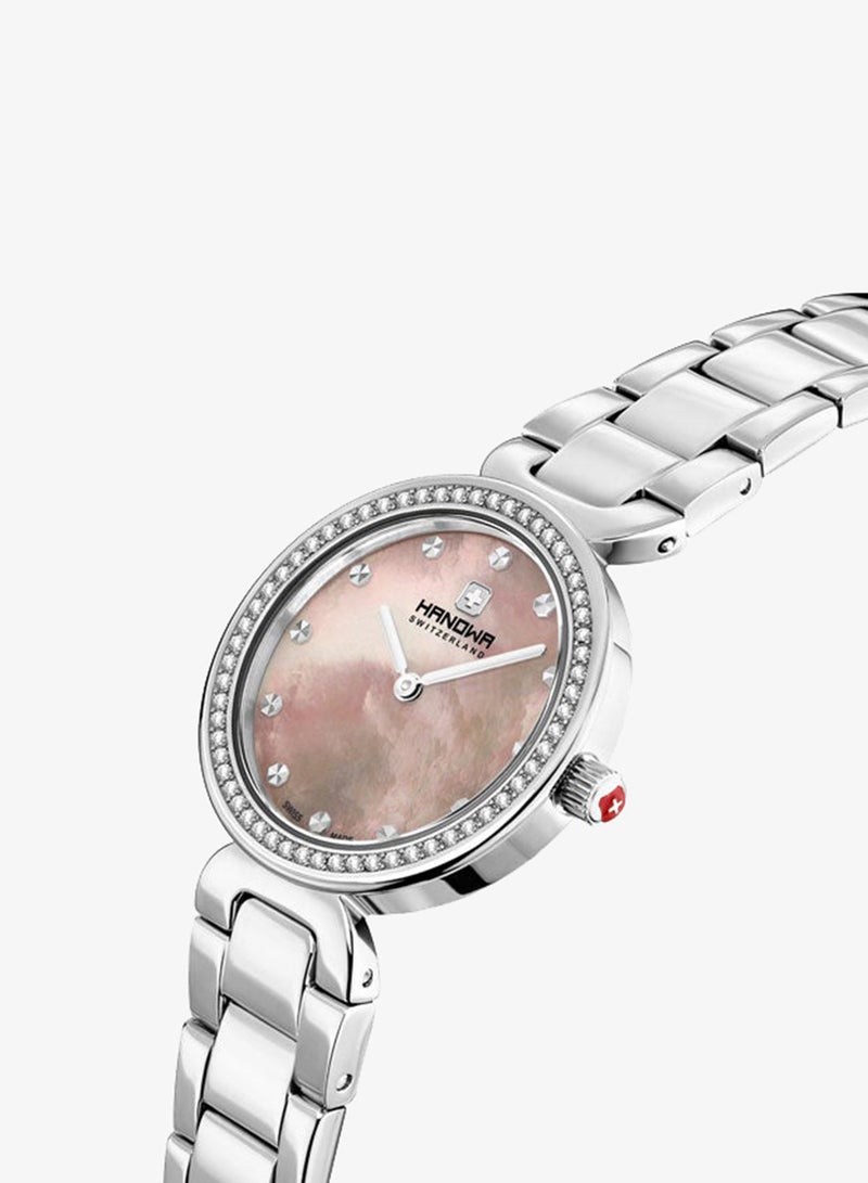 Hanowa Melide Rose Mother-of-pearl Dial Silver Stainless Steel Analog Watch for Women 31mm - Image 2