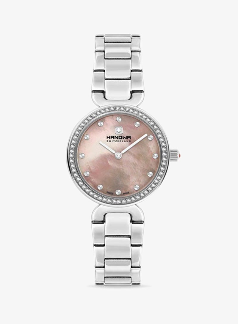 Hanowa Melide Rose Mother-of-pearl Dial Silver Stainless Steel Analog Watch for Women 31mm - Image 1