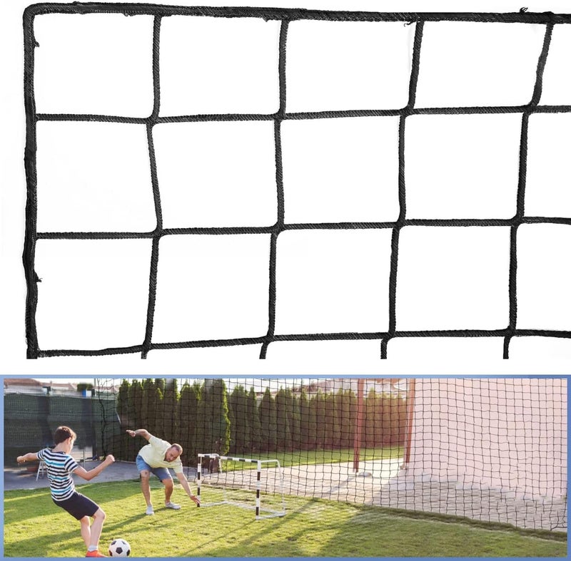 Wiseek Soccer Backstop Net, High Impact Barrier Net, Nylon Practice Sports Netting 10x20ft/10x30ft/10x40ft (Installation Rope Included) - Image 1