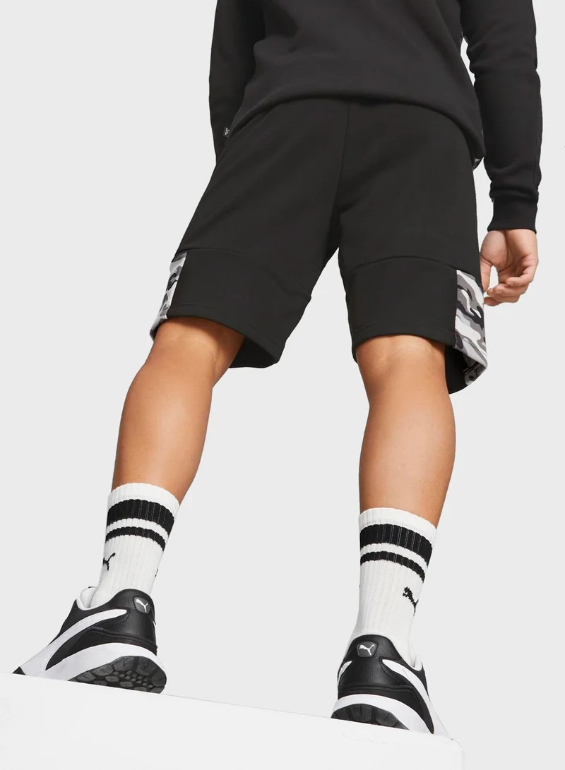 PUMA 10" Essential Block Camo Shorts