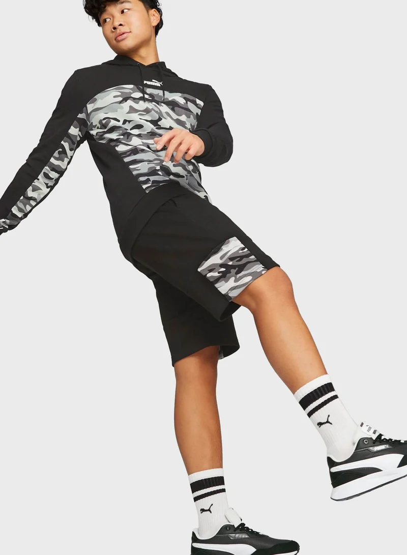 PUMA 10" Essential Block Camo Shorts
