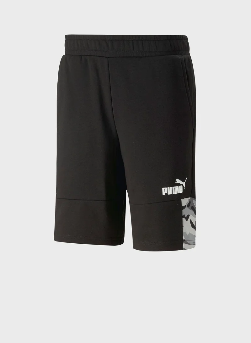 PUMA 10" Essential Block Camo Shorts