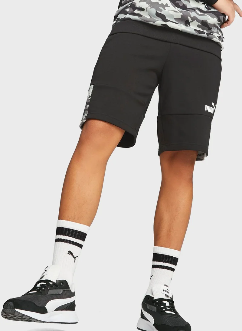 PUMA 10" Essential Block Camo Shorts