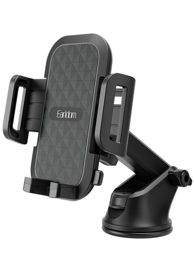 Earldom Earldom Car Phone Holder With 360 Degree Rotation - Adjustable Telescopic Arm - Strong Mounting On Dashboard And Windshield - MODEL EH280  - Image 1