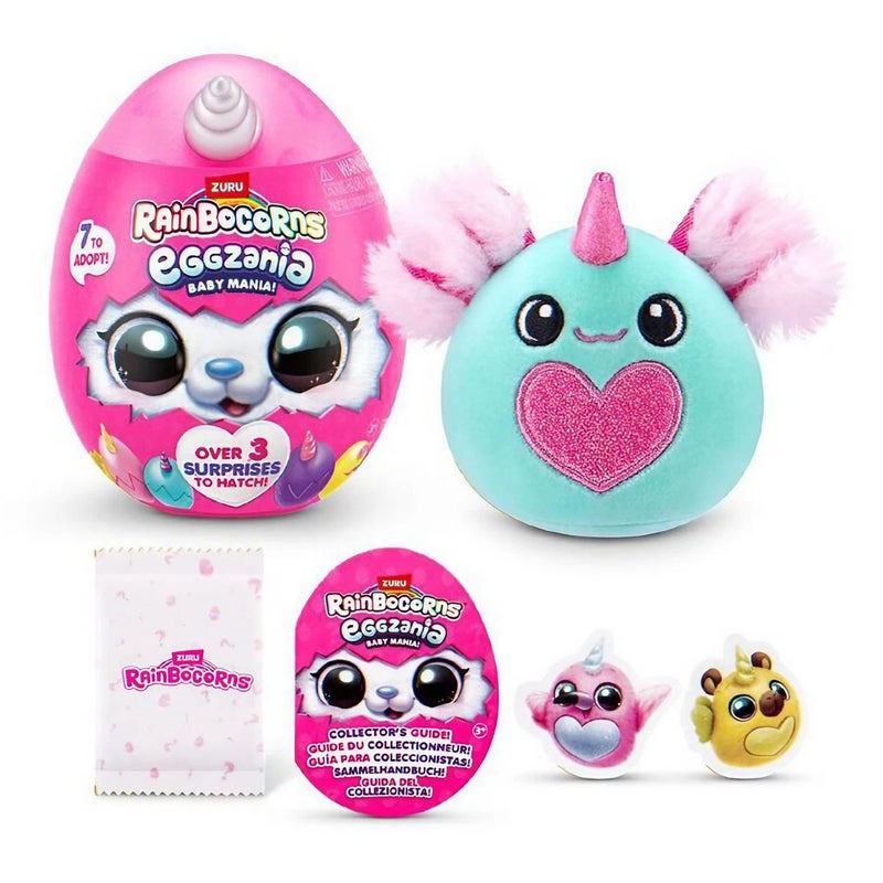 ZURU Rainbocorns Eggzania Baby Mania! Series 1 Surprise Plush Toy (Assorted) - Image 3