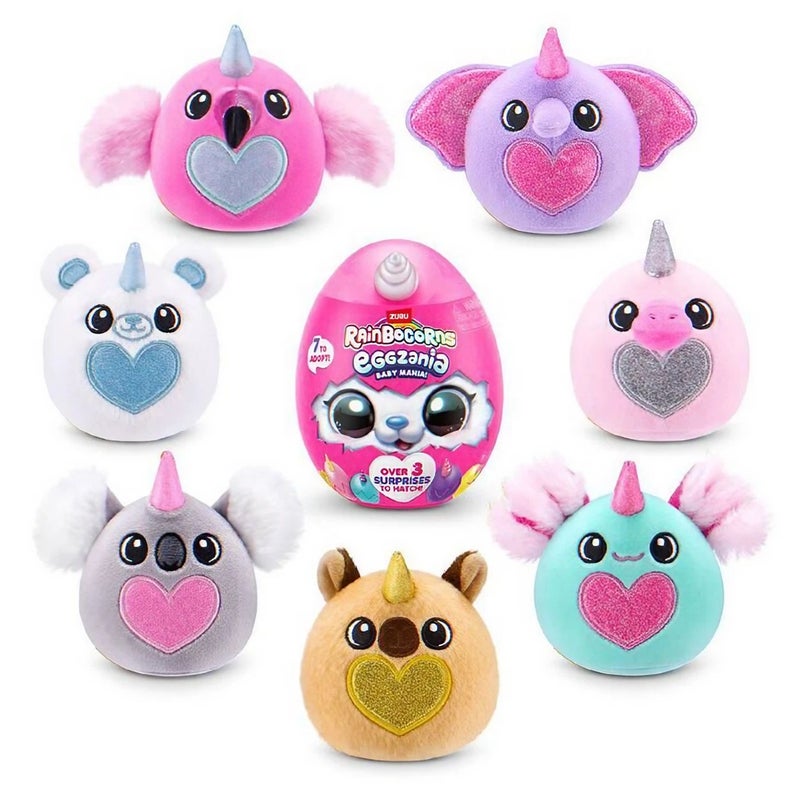 ZURU Rainbocorns Eggzania Baby Mania! Series 1 Surprise Plush Toy (Assorted) - Image 1