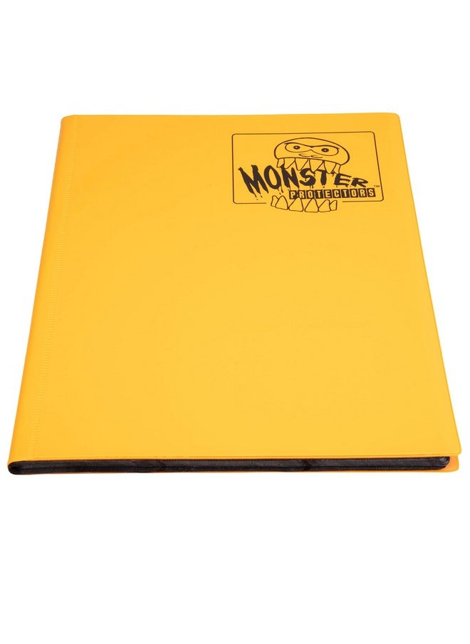 مونستر بروتكتورز ألبوم بطاقات التداول Monster Protectors ذو 9 جيوب، لون برتقالي دوار الشمس غير اللامع، يحمل 360 بطاقة، متوافق مع YuGiOh وPokemon وMagic The Gathering، مع غلاف متين وصفحات حماية  - Image 3