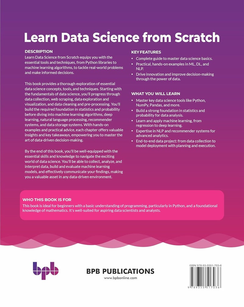 Learn Data Science from Scratch: Mastering ML and NLP with Python in a step-by-step approach - Image 2