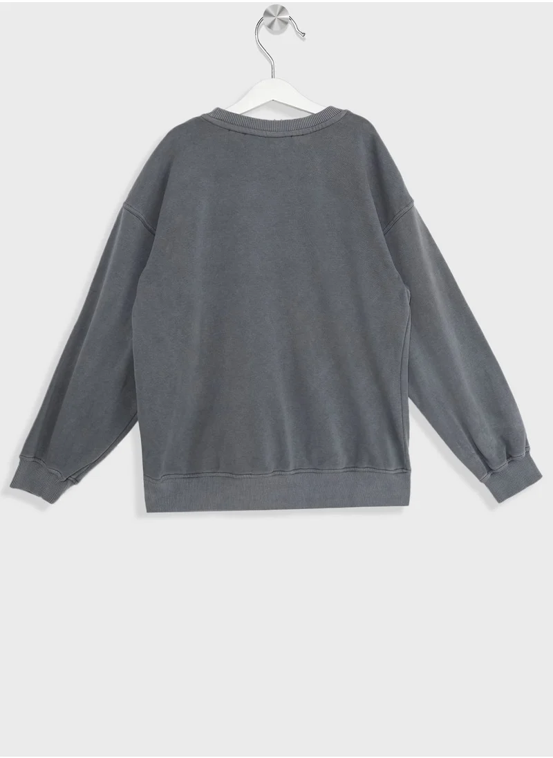 H&M Youth Barbie Print Sweatshirt