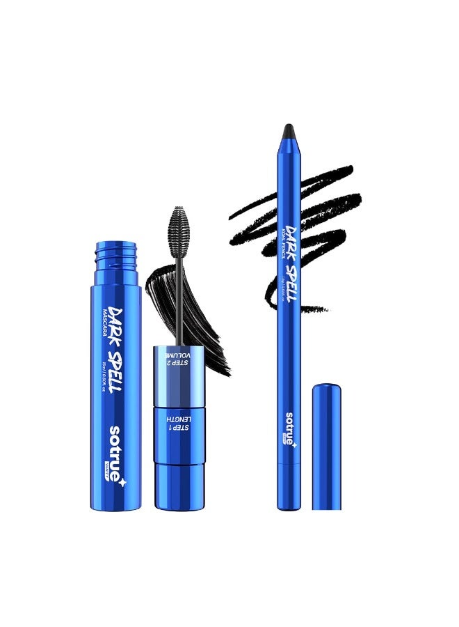 So True Sotrue 2-in-1 Mascara and Kajal, Black, Smudge-Proof, Waterproof, 15 ml - Image 1