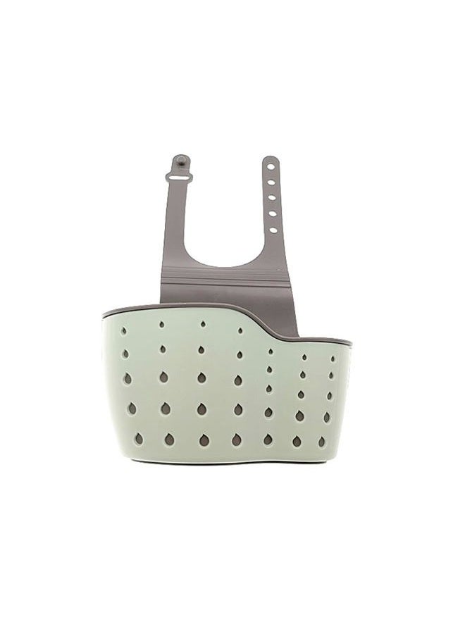 Kinteshun Kitchen Sink Caddy Sponge Holder Hang Basket for Scrubber Dish Brush Kitchen Accessories Organizer (Light blue) - Image 1