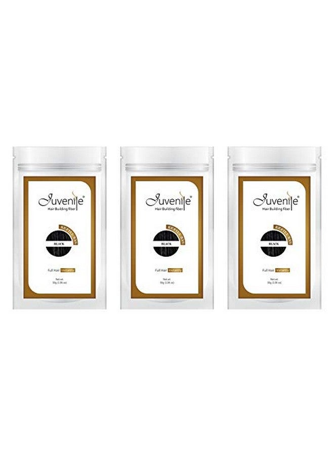 جوفينايل عبوة إعادة تعبئة ألياف الشعر السوداء 90 جرام - Image 1