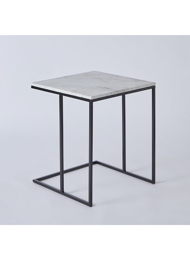 Home Box - Duo Genuine Marble Top Nest of Tables - Set of 2 - Image 1