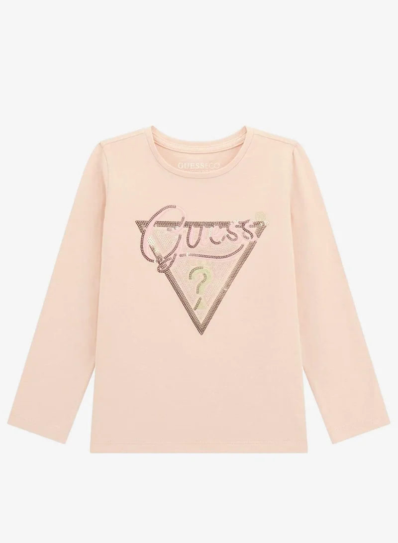 GUESS Kids Slogan Crew neck T-Shirt