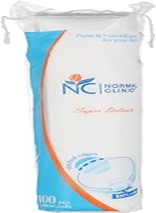 Normal Clinic Double Sided Cotton Pads - 100 Pieces