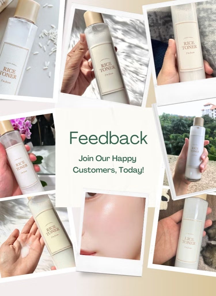 آي أم فروم تونر الأرز الكوري بتركيز 77.78% – تونر حليبي للبشرة المتوهجة مع النياسيناميد، مرطب ومناسب للبشرة الحساسة والجافة والباهتة والمختلطة، نباتي وخالٍ من العطور – 150 مل - Image 2