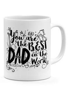 LIT Best Dad In The World White Ceramic Coffee Mug  - Image 1