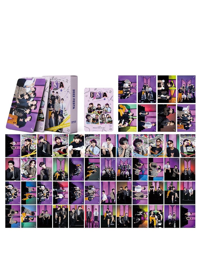SKYLO 55-Piece Bts Festa Debut With No More Dream Lomo Cards - Image 1