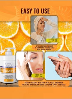 Advanced Clinicals Vitamin C Advanced Brightening Cream 454 grams (Original American)  - Image 5