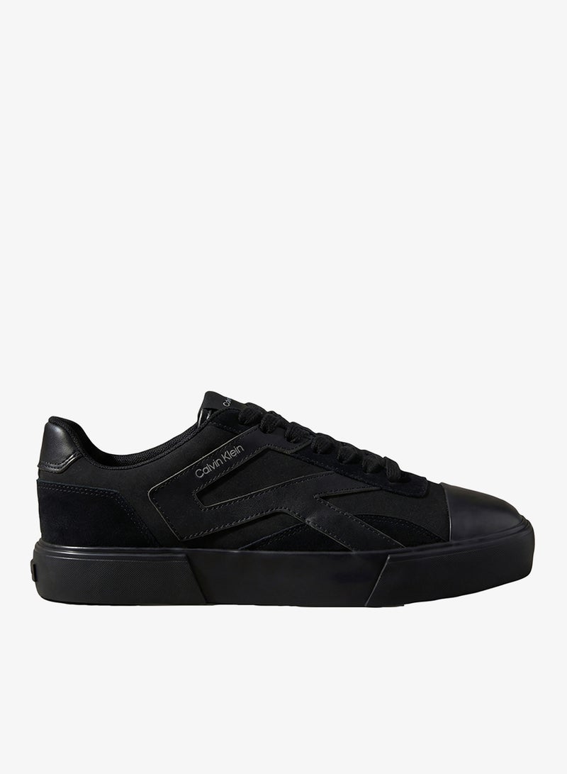 CALVIN KLEIN Stripe Vulcanised Leather Sneakers - Image 1