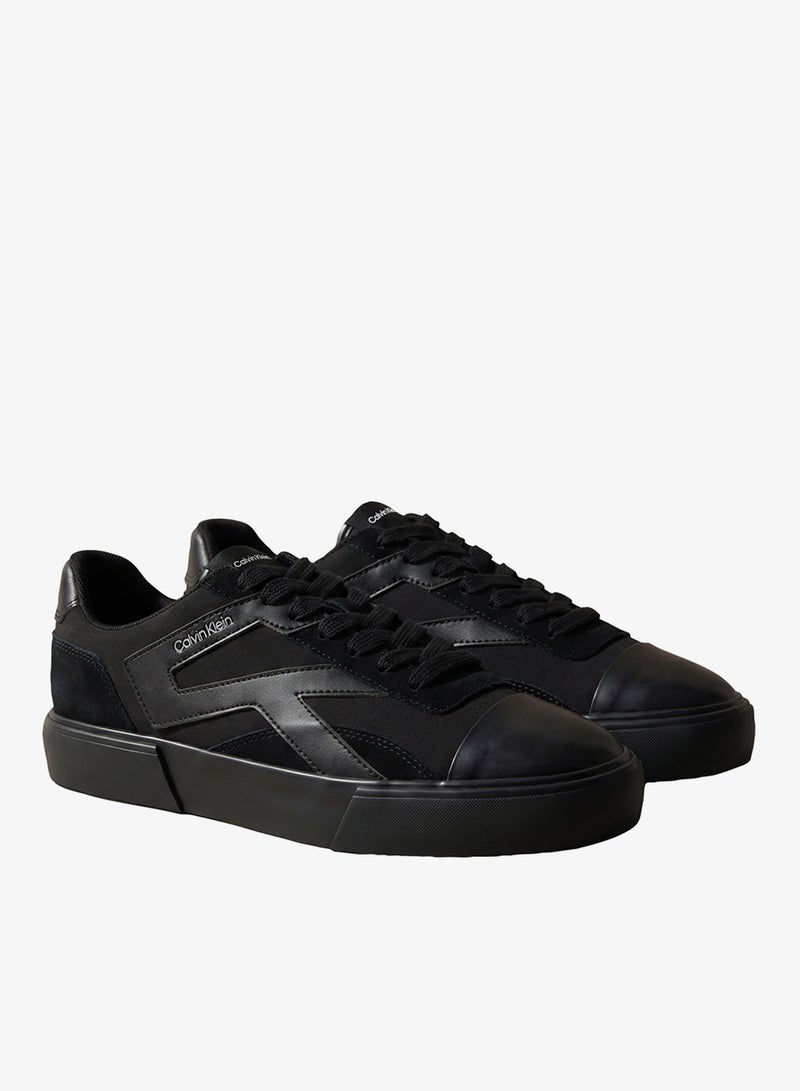 CALVIN KLEIN Stripe Vulcanised Leather Sneakers - Image 3