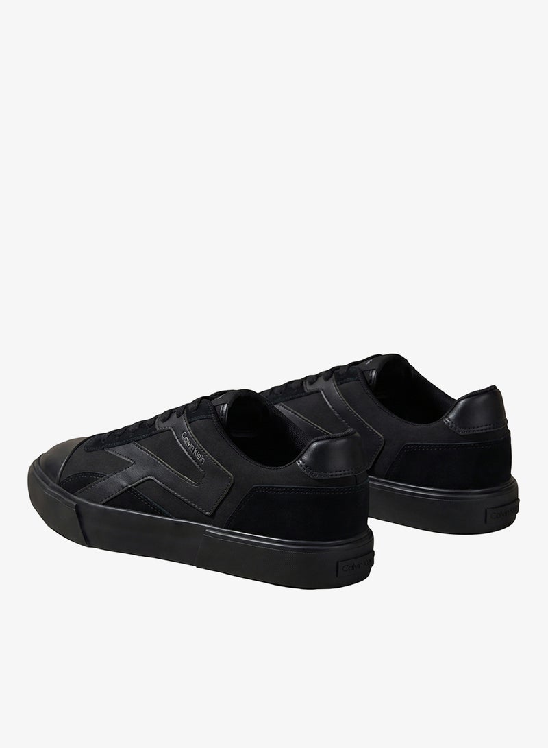 CALVIN KLEIN Stripe Vulcanised Leather Sneakers - Image 4