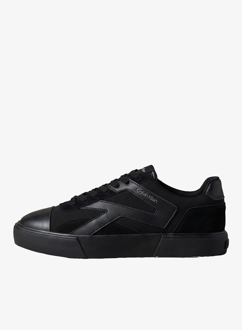 CALVIN KLEIN Stripe Vulcanised Leather Sneakers - Image 2