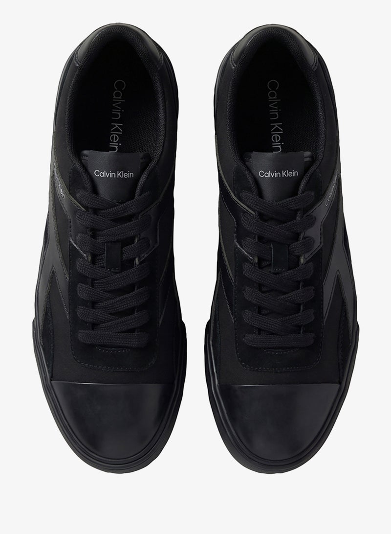 CALVIN KLEIN Stripe Vulcanised Leather Sneakers - Image 5